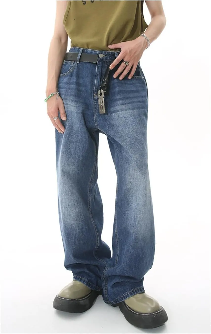 Straight Leg Jeans Trendy Cargo Jeans Baggy Jeans Vintage Jeans Loose Fit Jeans Retro Streetwear Pants High Waist Jeans
