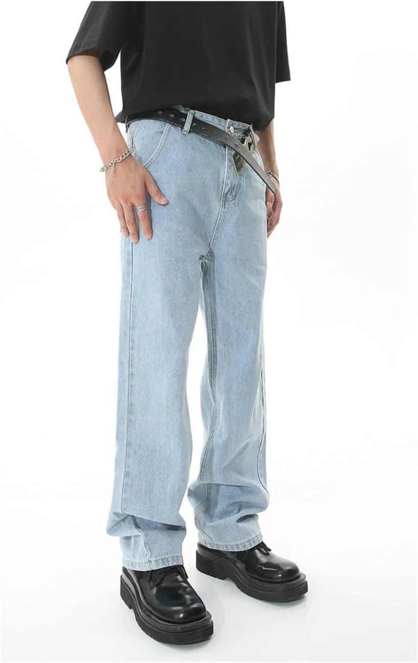 Straight Leg Jeans Trendy Cargo Jeans Baggy Jeans Vintage Jeans Loose Fit Jeans Retro Streetwear Pants