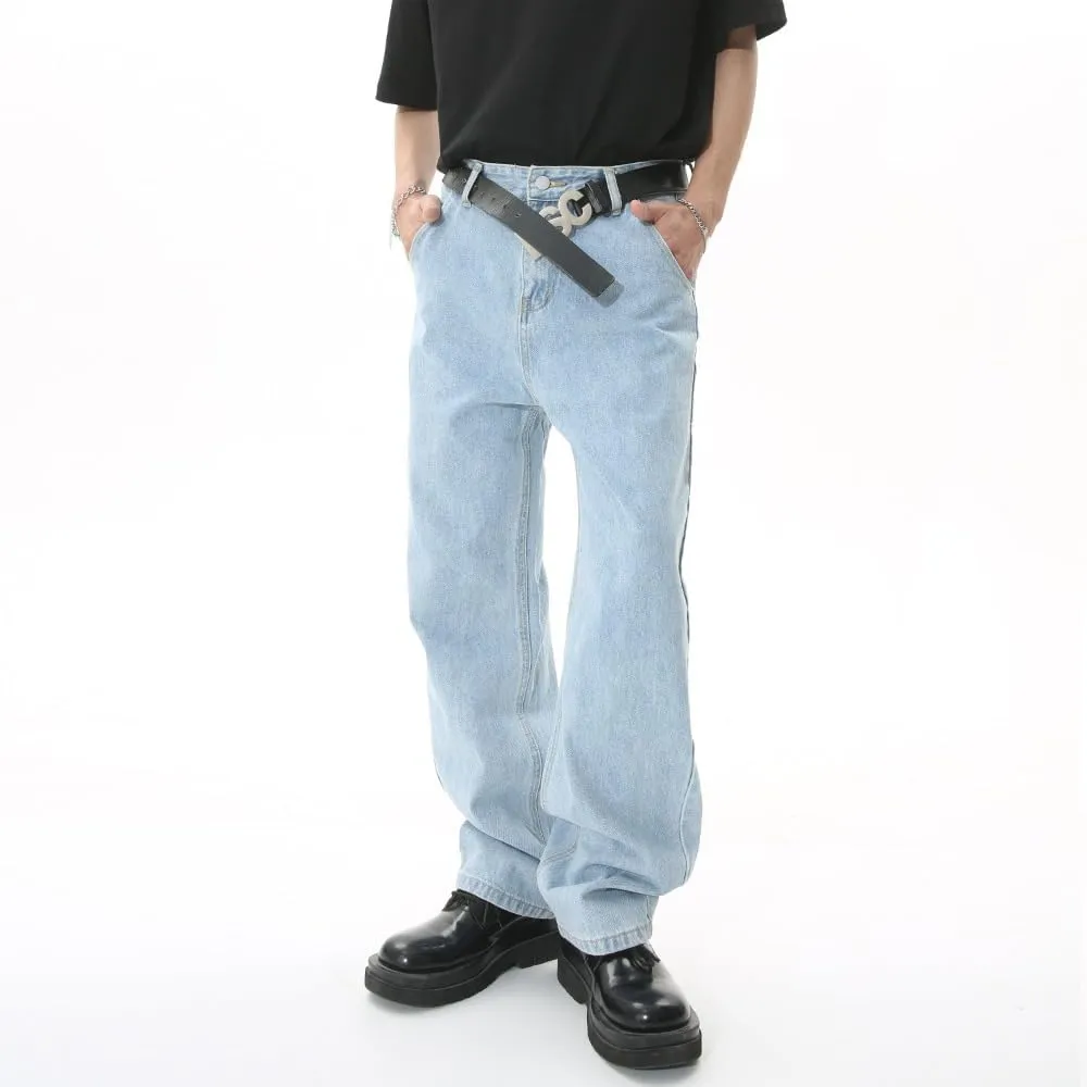 Straight Leg Jeans Trendy Cargo Jeans Baggy Jeans Vintage Jeans Loose Fit Jeans Retro Streetwear Pants