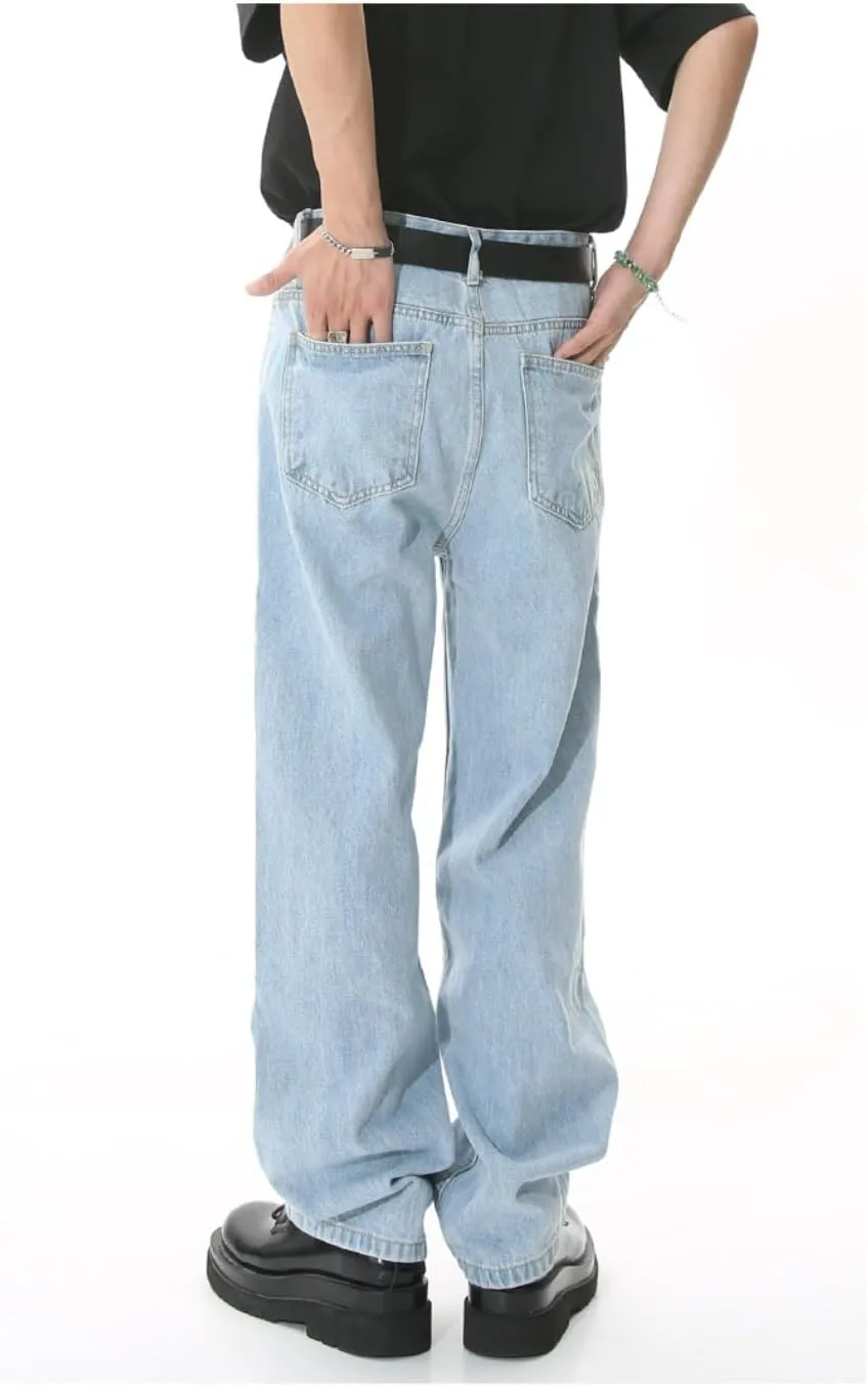 Straight Leg Jeans Trendy Cargo Jeans Baggy Jeans Vintage Jeans Loose Fit Jeans Retro Streetwear Pants