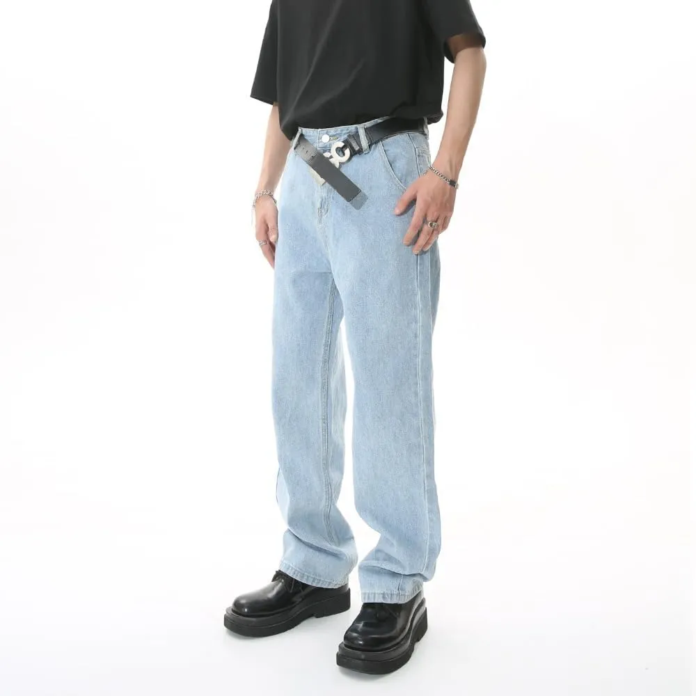 Straight Leg Jeans Trendy Cargo Jeans Baggy Jeans Vintage Jeans Loose Fit Jeans Retro Streetwear Pants