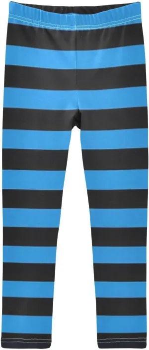 Striped Leggings for Girls Yoga Dance Pants Stretch High Waisted Ankle Length Tights Kids Leggings