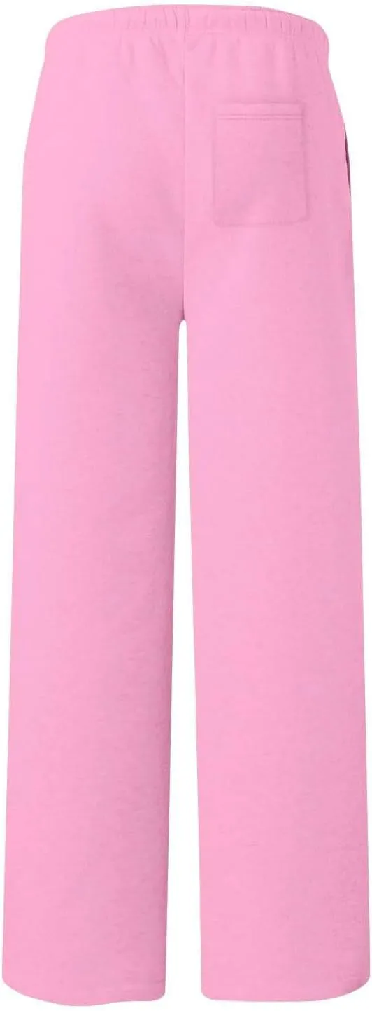 Sweatpant for Women Fall Drawstring Elastic Solid Lounge Pant Athletic Casual Baggy Sweat Pants with Pockets