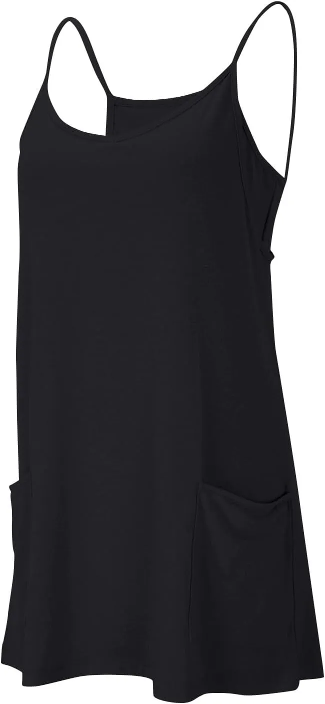 Tennis Summer Dress for Women Casual Sleeveless Spaghetti Strap with Pockets Sundress Workout Mini Tennis Athletic Golf Dress
