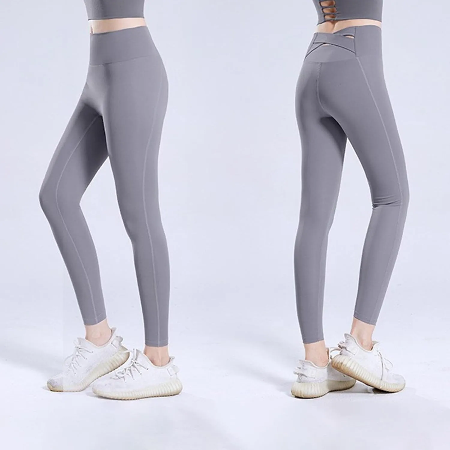 Tummy Control Leggings for Women, High Waist Yoga Pants Casual Gym Stretchy Pants Workout Shapewear for Women