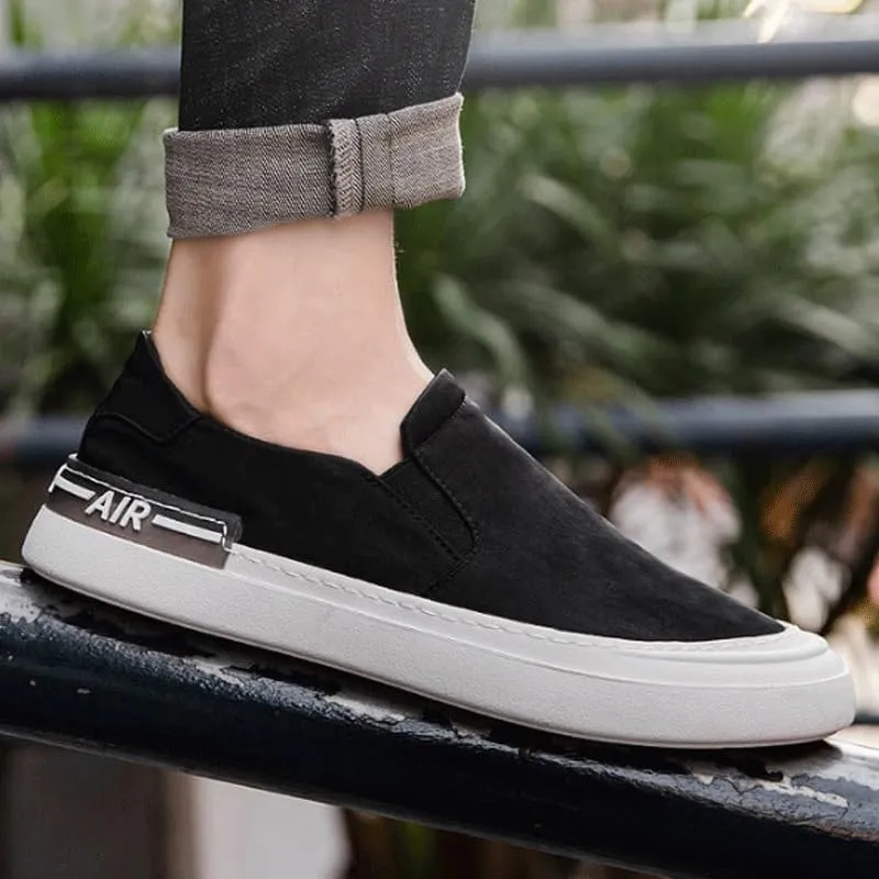 Versatile Men's Slip-On Canvas Loafers - Transition from Day to Night, Soft Insole for Extended Standing Comfort