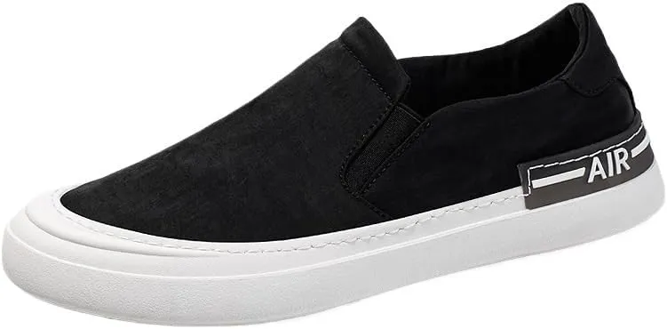 Versatile Men's Slip-On Canvas Loafers - Transition from Day to Night, Soft Insole for Extended Standing Comfort