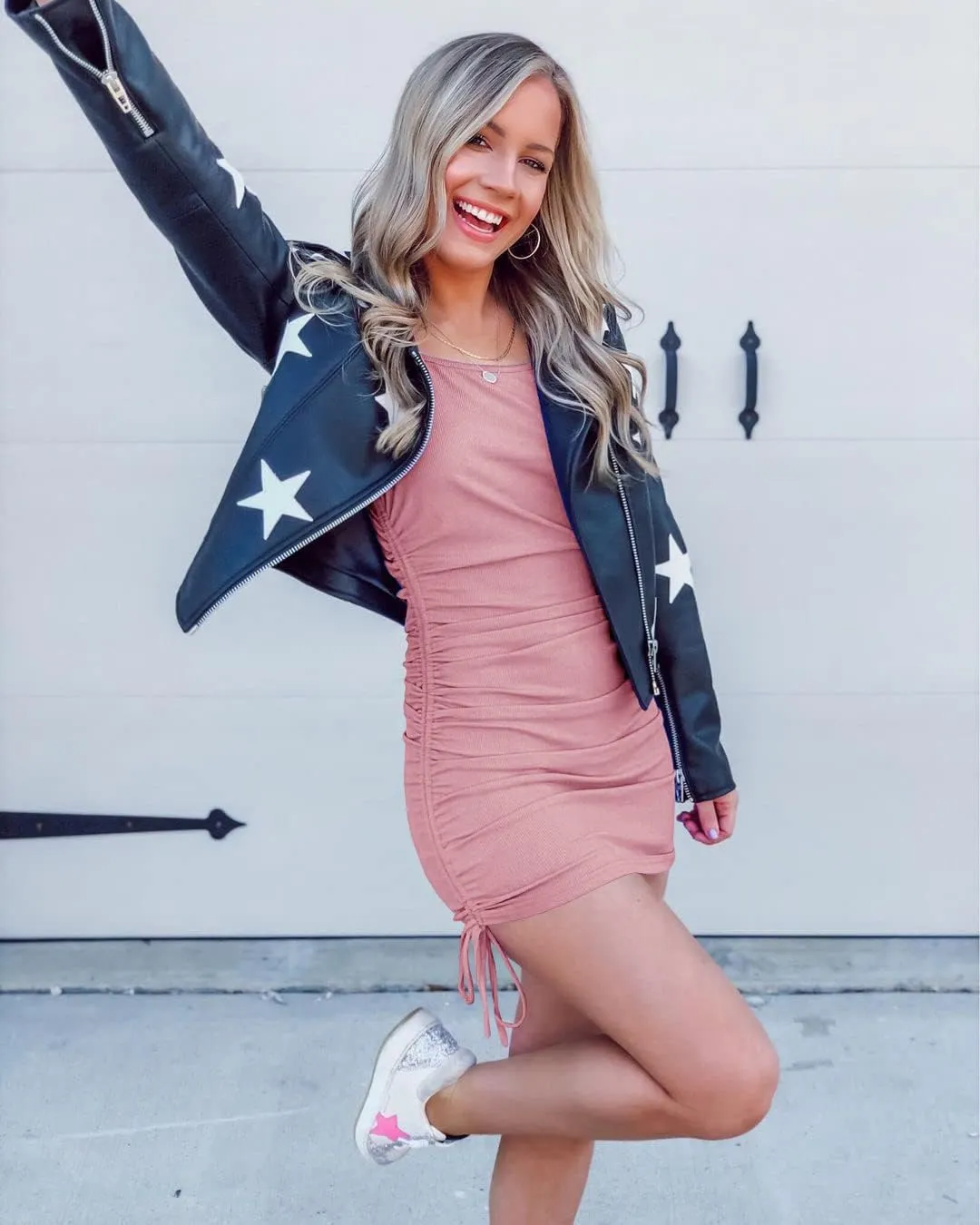 Women Ruched Bodycon Dress Drawstring Tank Dresses Ribbed Summer Mini Dress