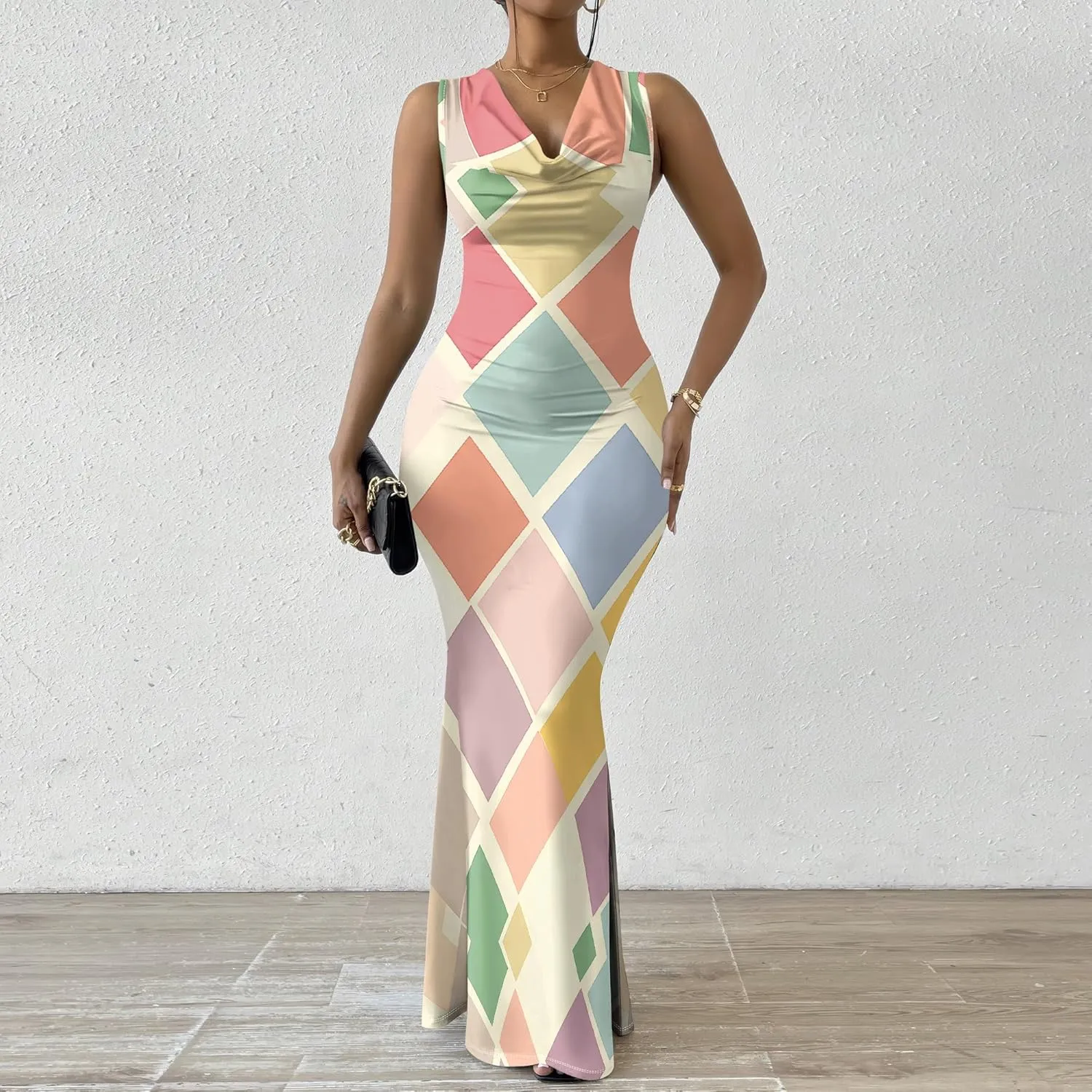 Women Summer Fashion Sexy Dress Casual Sleeveless Bodycon Sundress Elegant Pencil Curve Party Evening Dresses