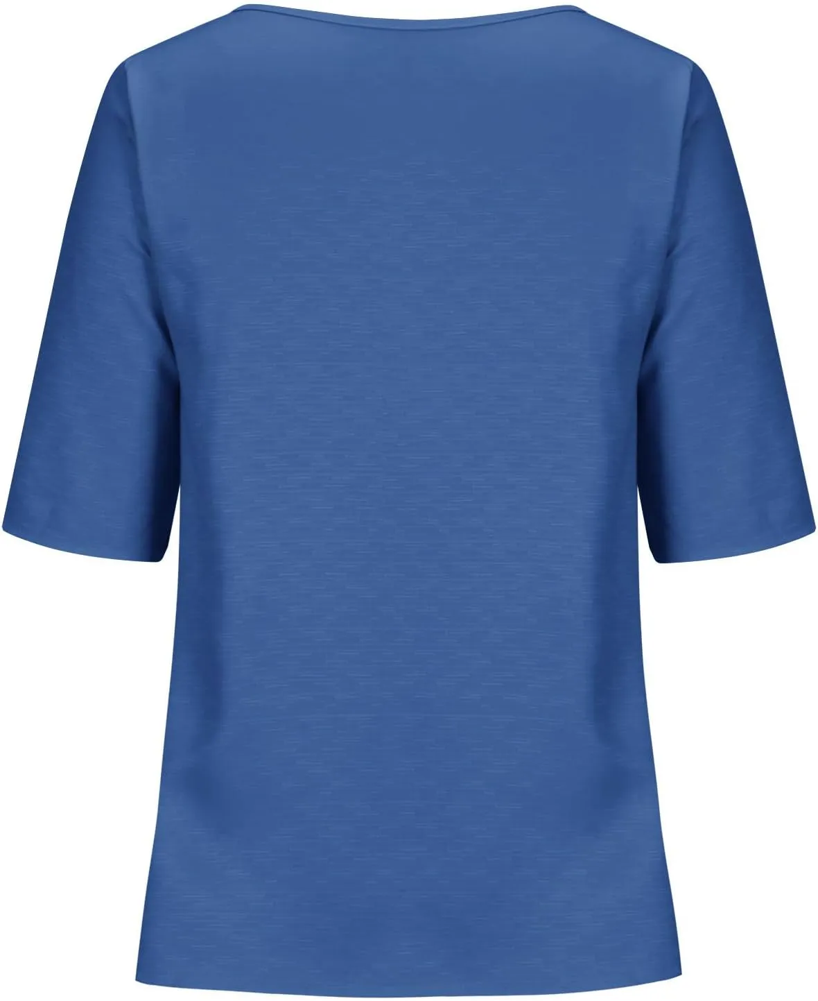 Womens Cotton Linen Blouse Button Down Summer Short Sleeve T-Shirt Solid Color Loose Fit Top