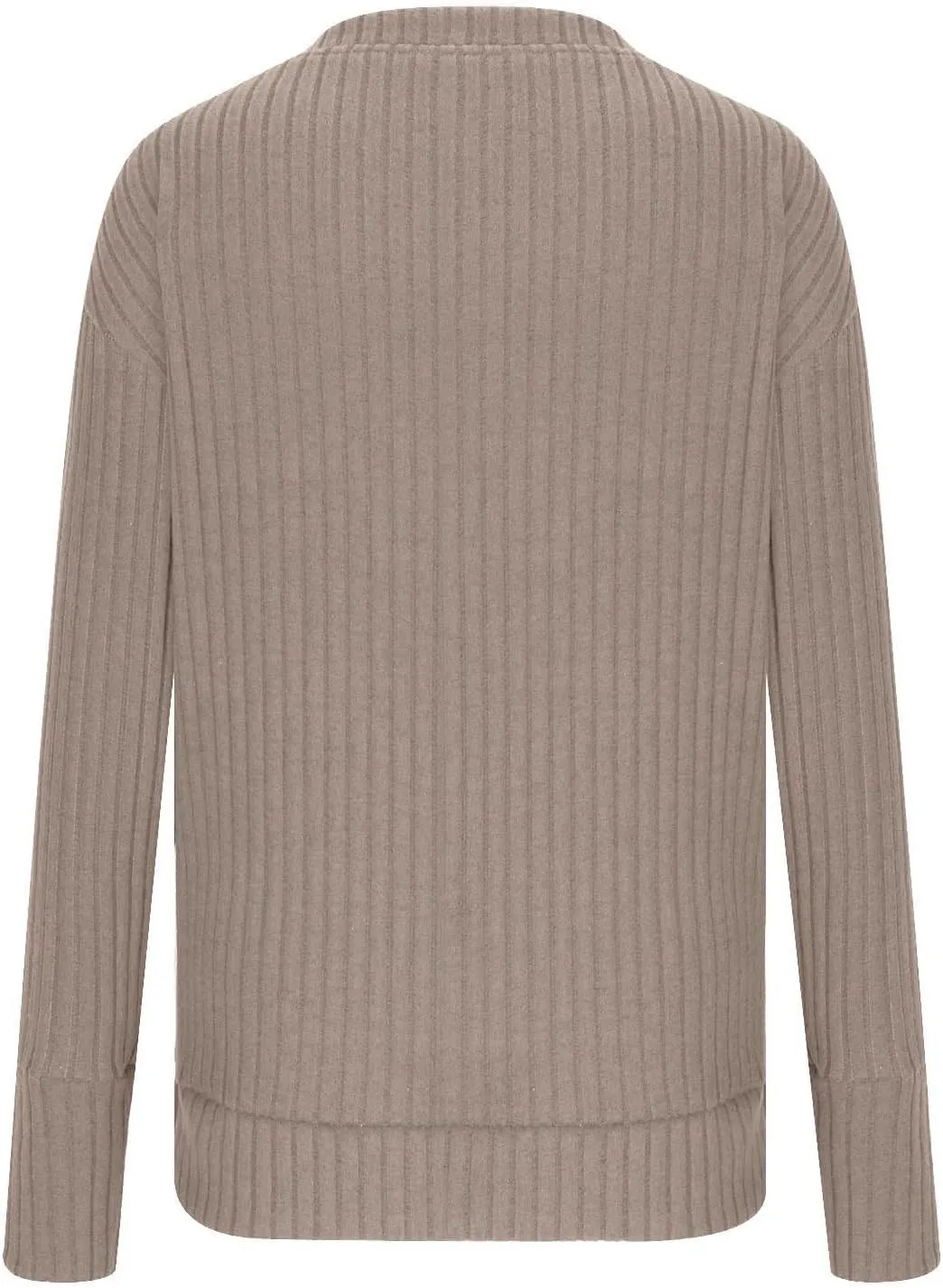 Women's Fall Tops 2024 Fashion V Neck Long Sleeve Shirts Blouse Knitted Casual Pullover Sweater Cozy Going Out Tops