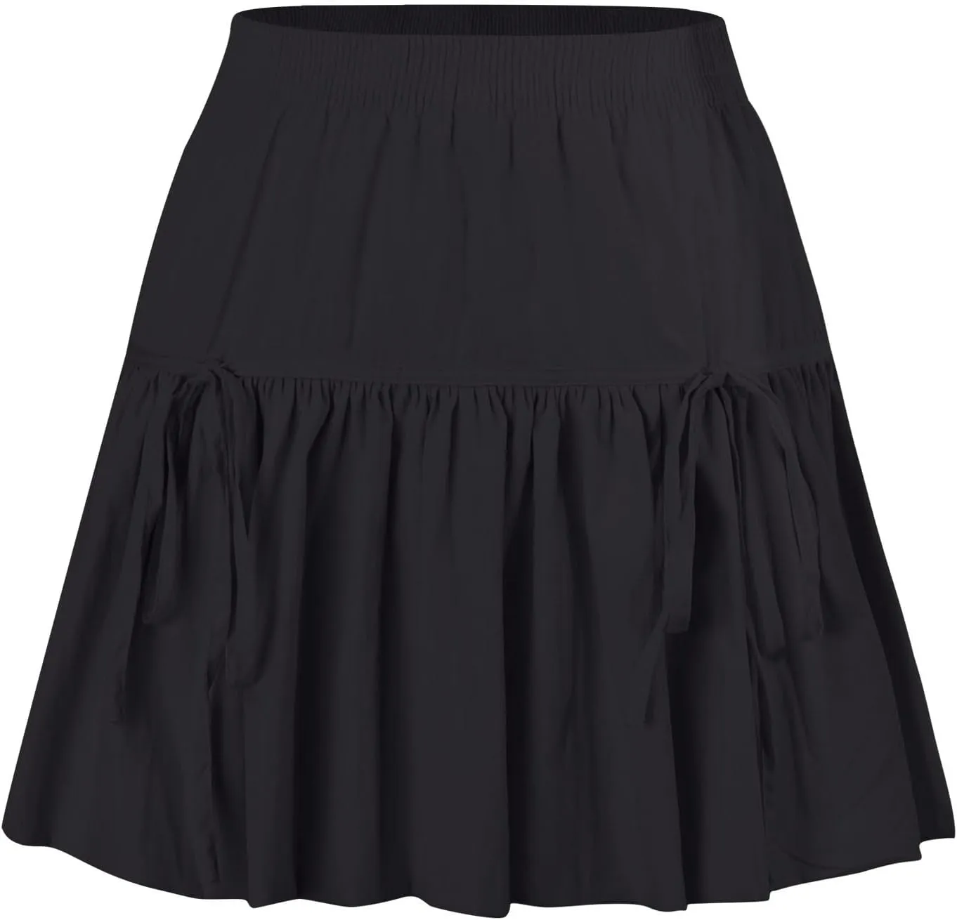 Womens Lace Patchwork Mini Pleated Skirts Irregular Layered Pleated Sexy Elastic Waist Ruffles Lingerie Short Skirts