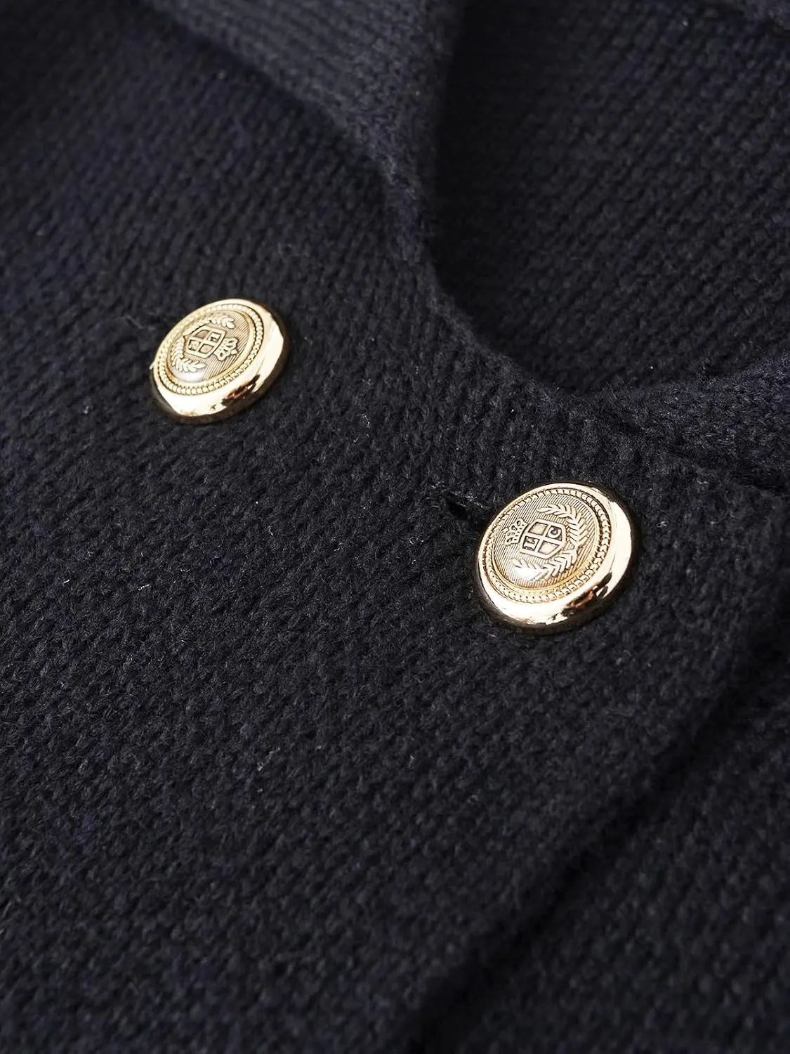 Women's Wool Blend Double-Breasted Peacoat Stylish Button-Down Lapel Blazer Jacket Cozy Thick Winter Cardigan