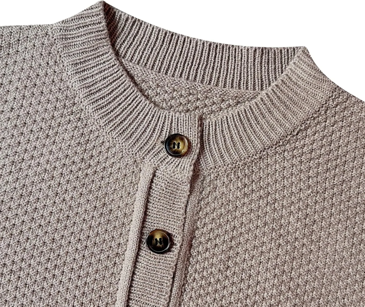 Wowcarbazole Womens Open Front Cardigan Sweaters Long Sleeve Button Down Knit Jackets Coat Cropped Cute Tops Fall Outerwear