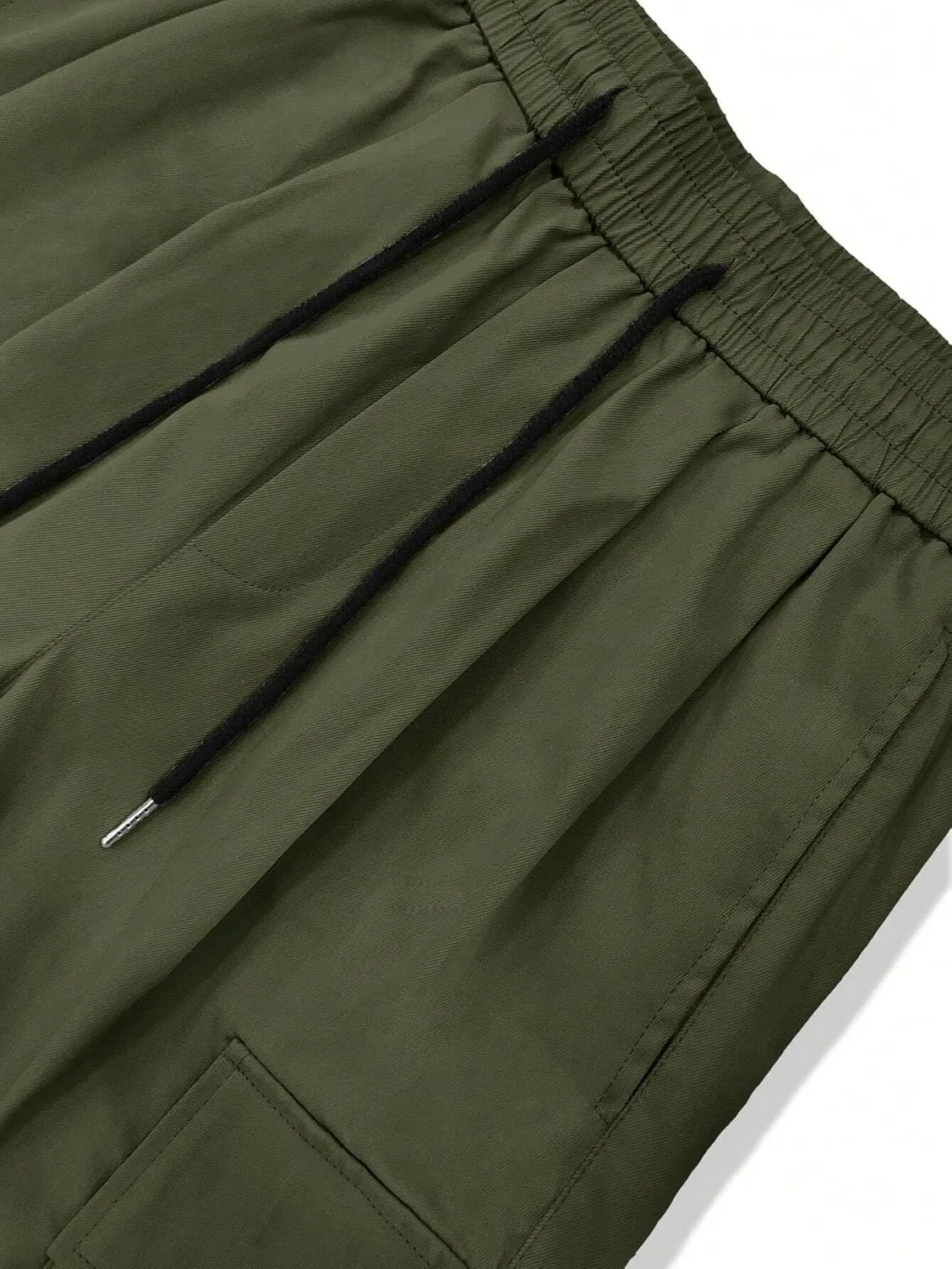 ZAFUL Men's Baggy Cargo Pants Casual Drawstring Loose Fit Hip Hop Pants Flap Pockets Trousers for Streetwear