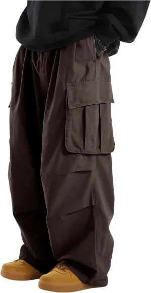 ZAFUL Men's Baggy Cargo Pants Casual Drawstring Loose Fit Hip Hop Pants Flap Pockets Trousers for Streetwear