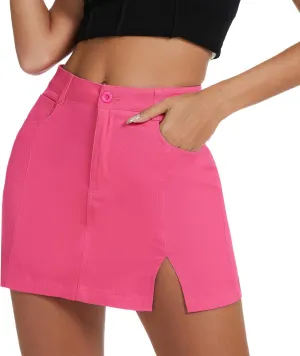 Zando Cargo Skirt High Waisted Cargo Skirts for Women Bodycon Cargo Mini Skirt Denim Skirt Y2K Jean Skirt with Pockets