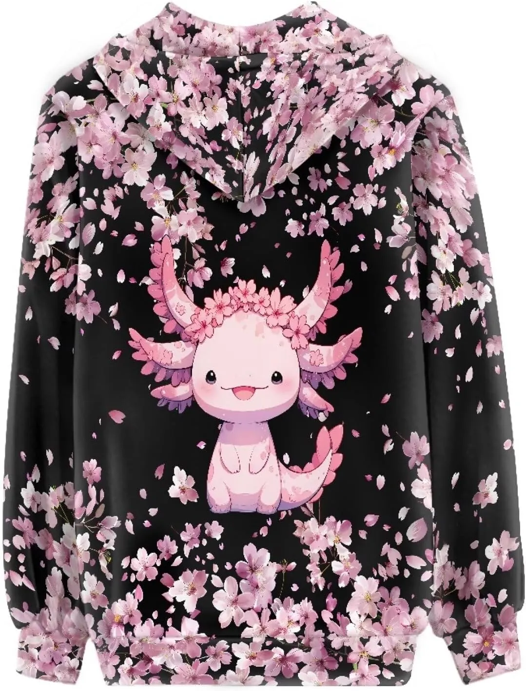 Zip up Trendy Hoodies for Women Novelty Graphic Long Sleeve Hooded with Pocket Sweatshirt Jacket Pullover XS-5XL