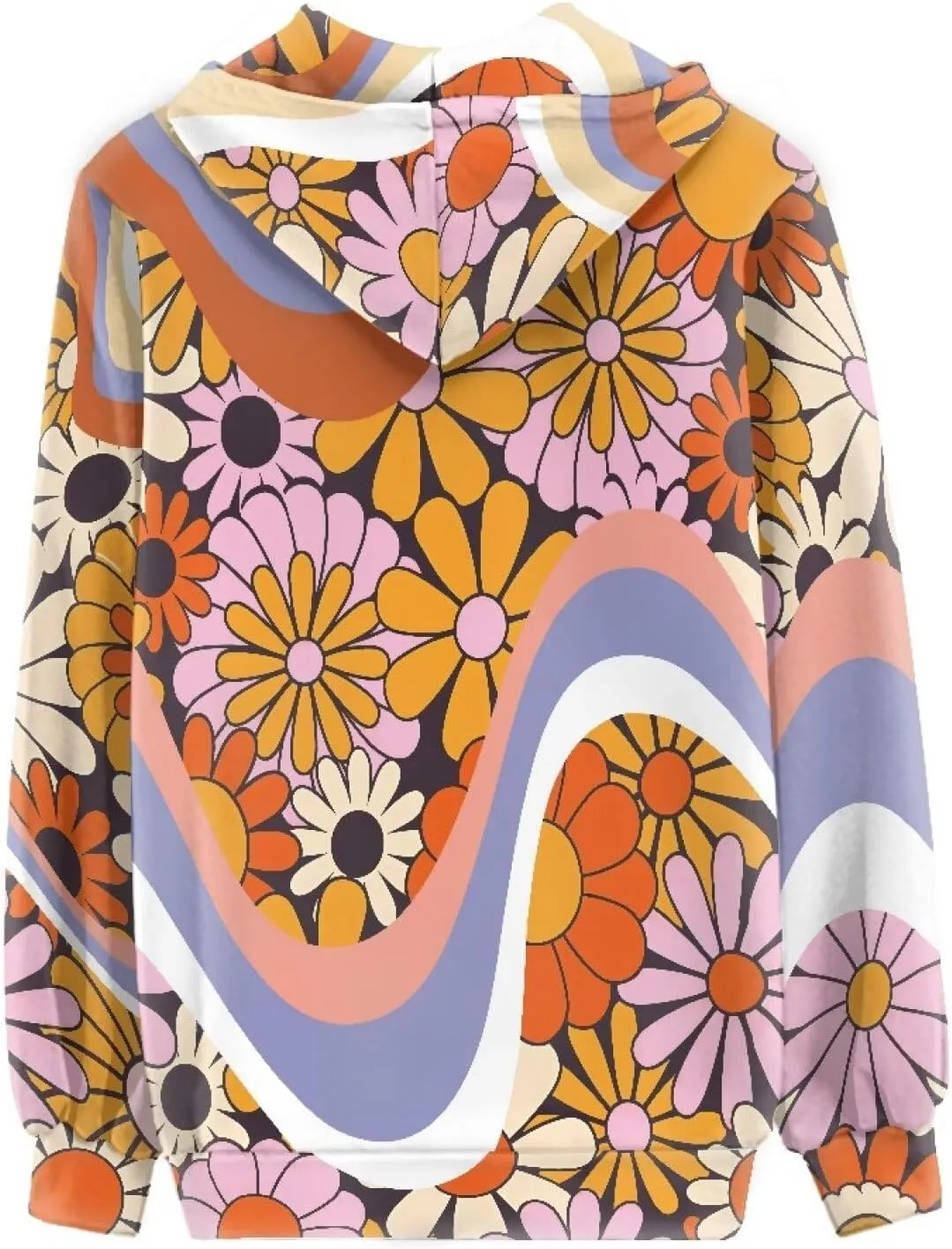Zip up Trendy Hoodies for Women Novelty Graphic Long Sleeve Hooded with Pocket Sweatshirt Jacket Pullover XS-5XL